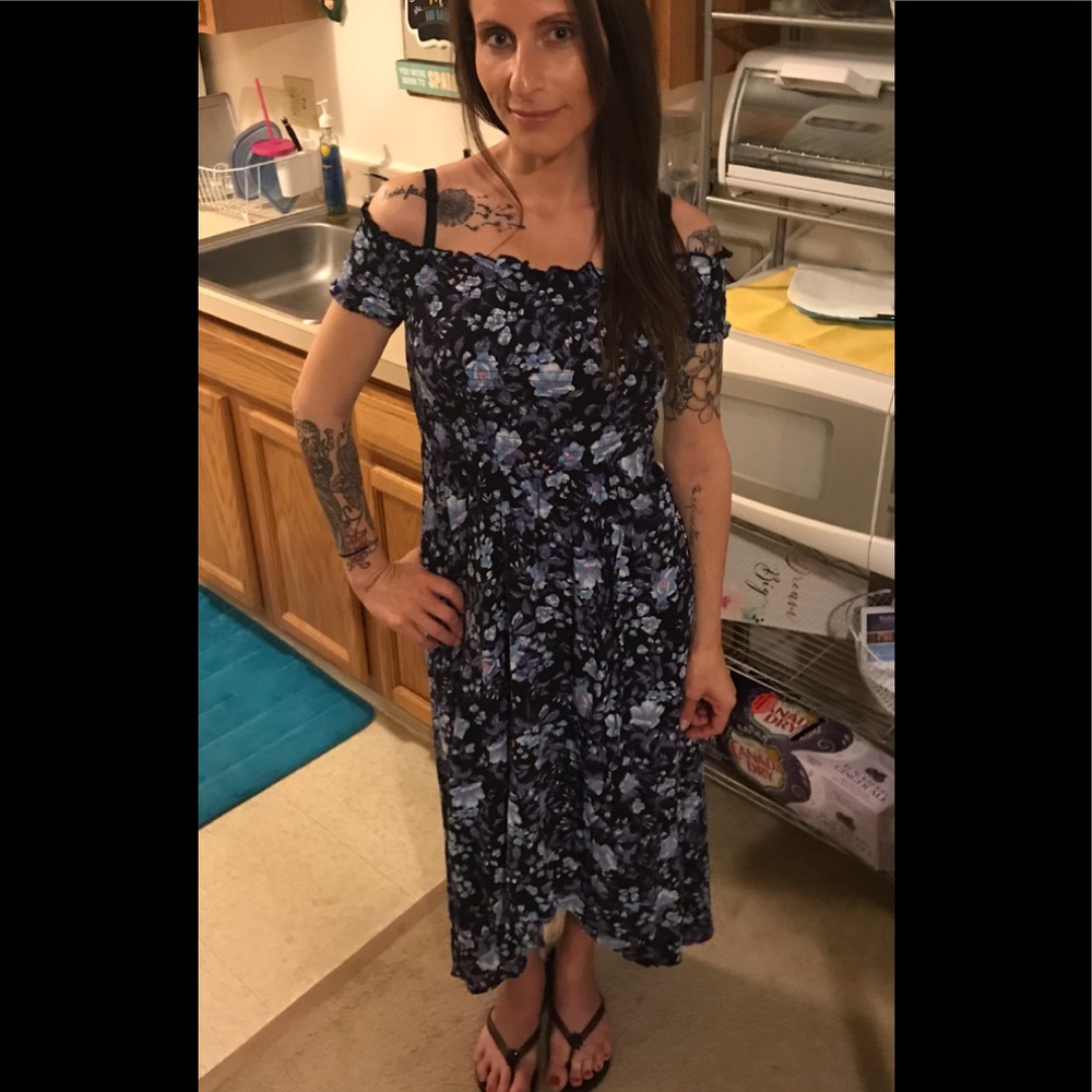 Purple flower dress